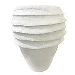 Abigails Fringe Vase White