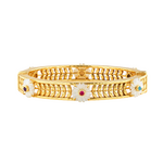 Juliska Villandry Fleur Vine Hinged Bangle - Small/Medium