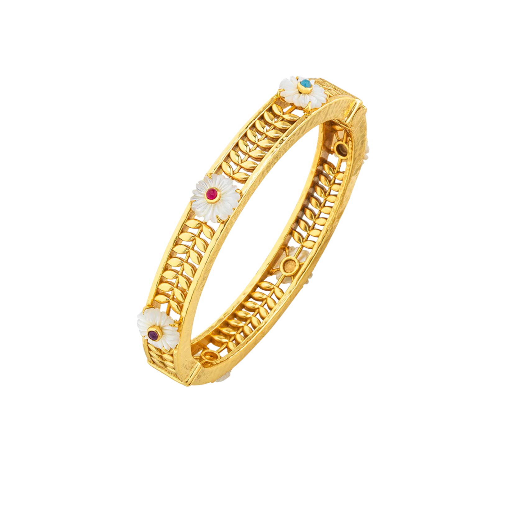 Juliska Villandry Fleur Vine Hinged Bangle Small/Medium