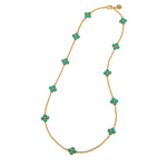 Juliska Berry Clover Doube Sided Necklace - Turquoise