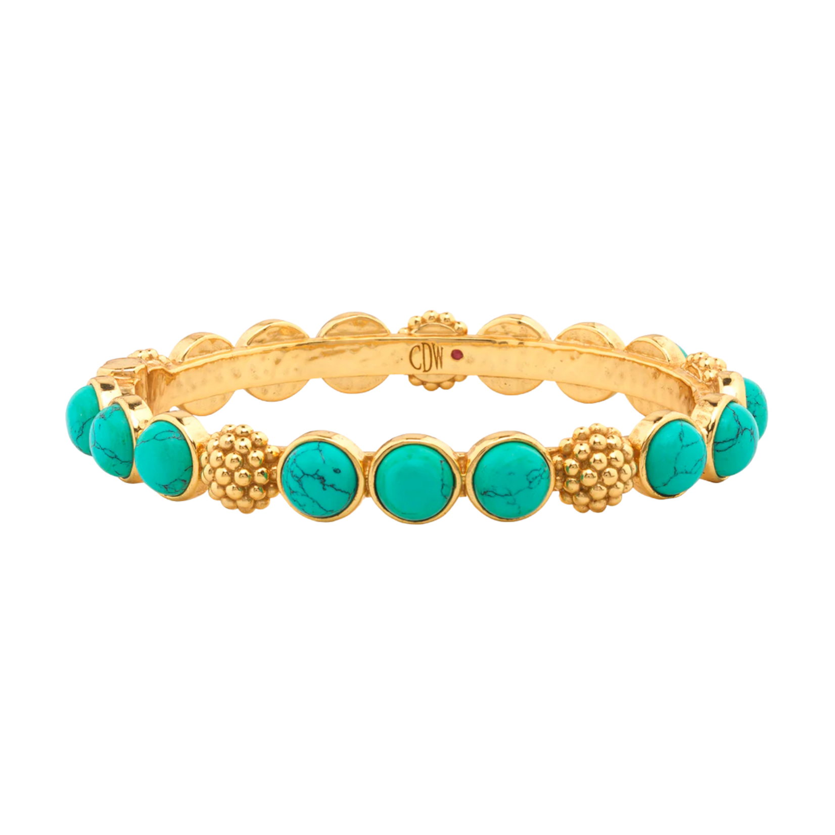 Juliska Berry Gem Hinged Bangle Turquoise