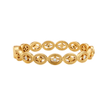 Juliska Monique Hinged Bangle Clear Cubic Zirconia