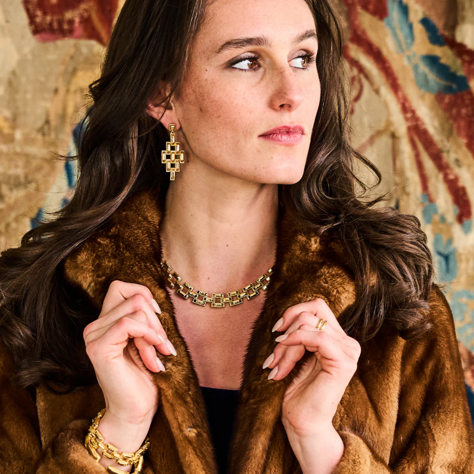 Juliska Pathway Post Drop Earring - Gold