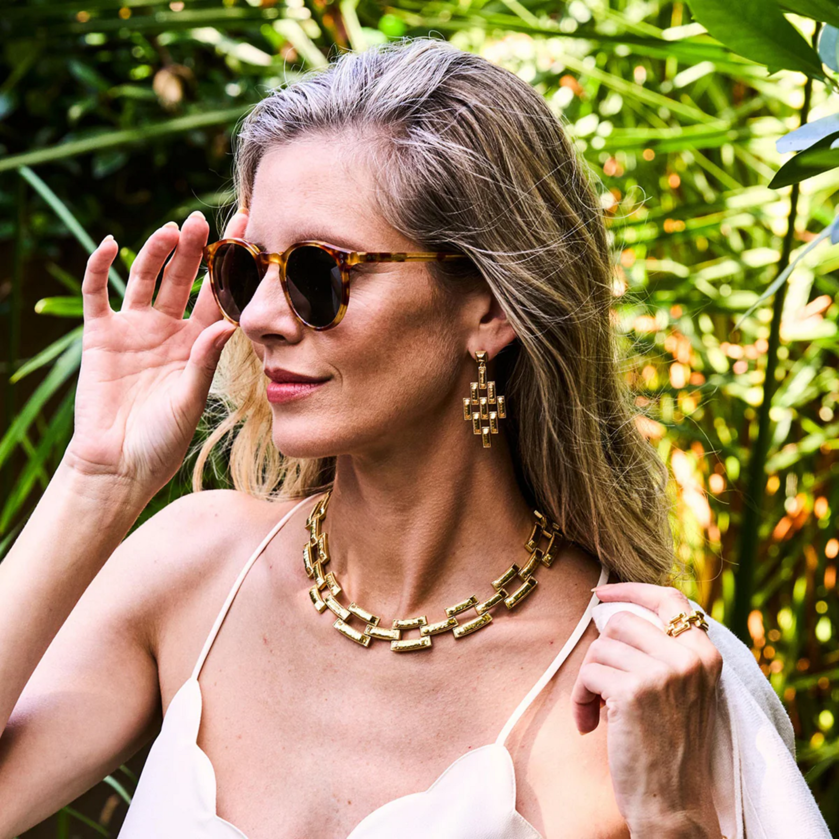 Juliska Pathway Post Drop Earring - Gold