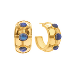 Juliska Cleopatra Bold Hoop Earring - Blue Labradorite