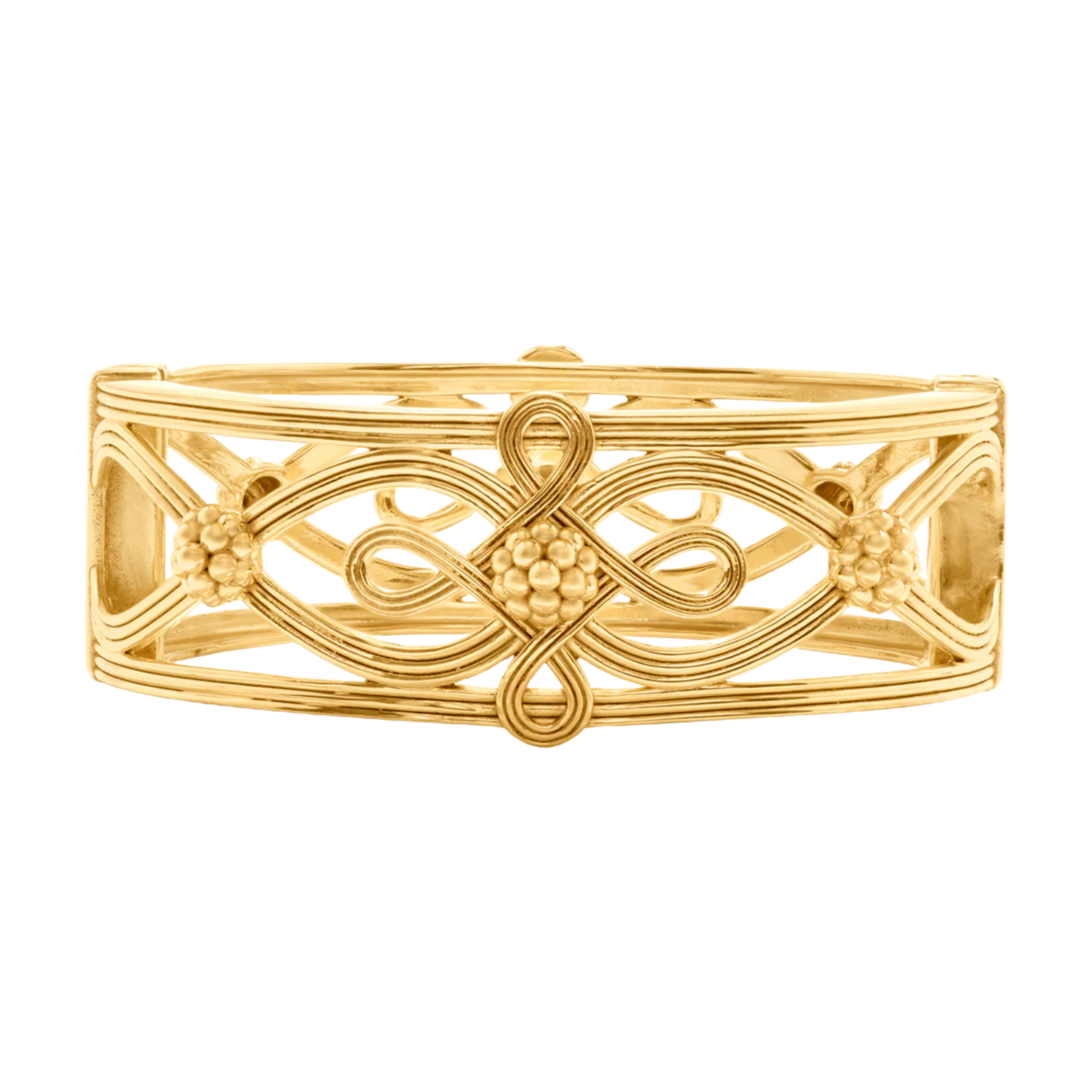 Juliska Monique Hinged Bangle - Gold