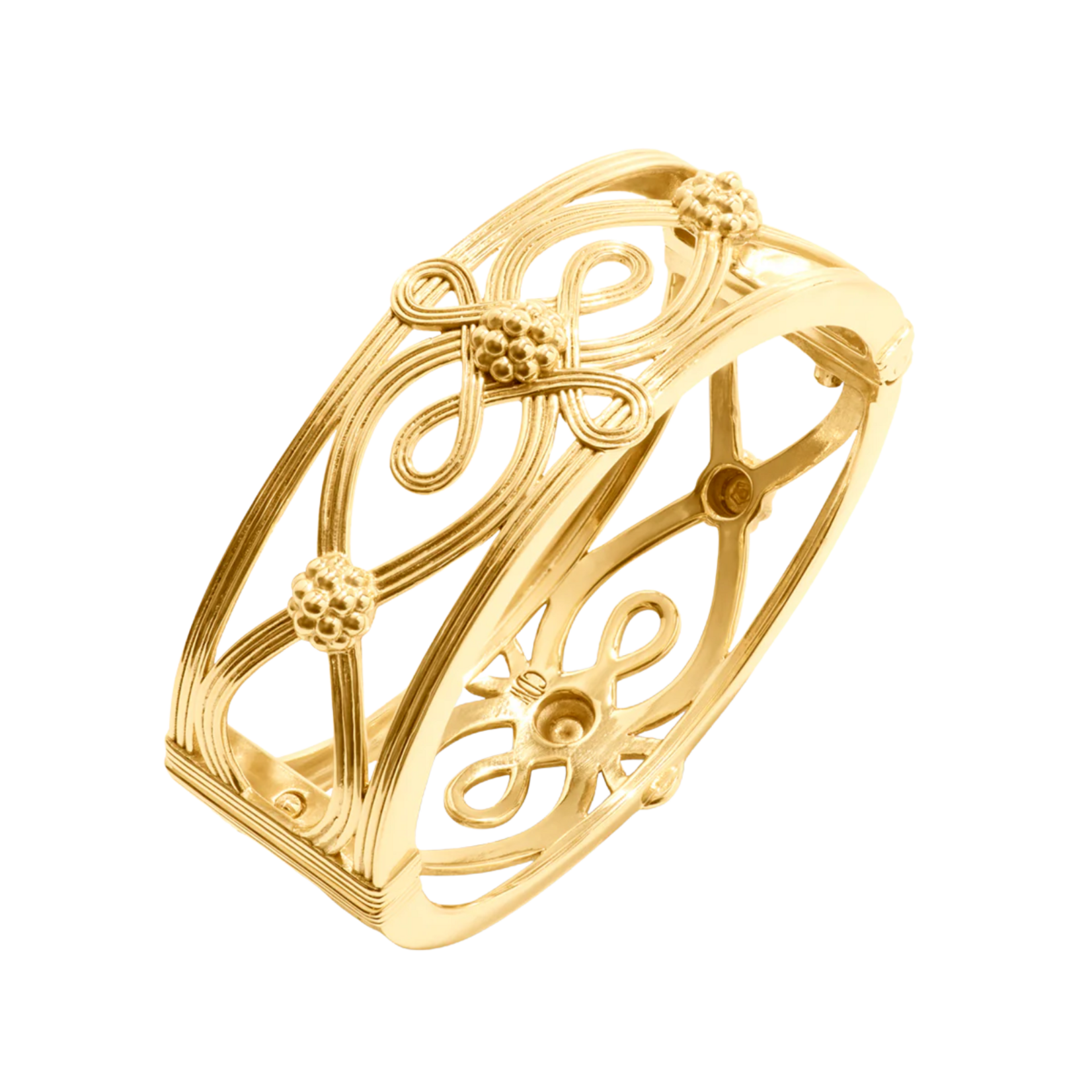 Juliska Monique Hinged Bangle - Gold