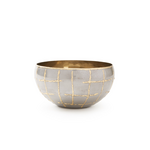 Villa & House Bungalow 5 Loom Medium Bowl - Silver & Brass