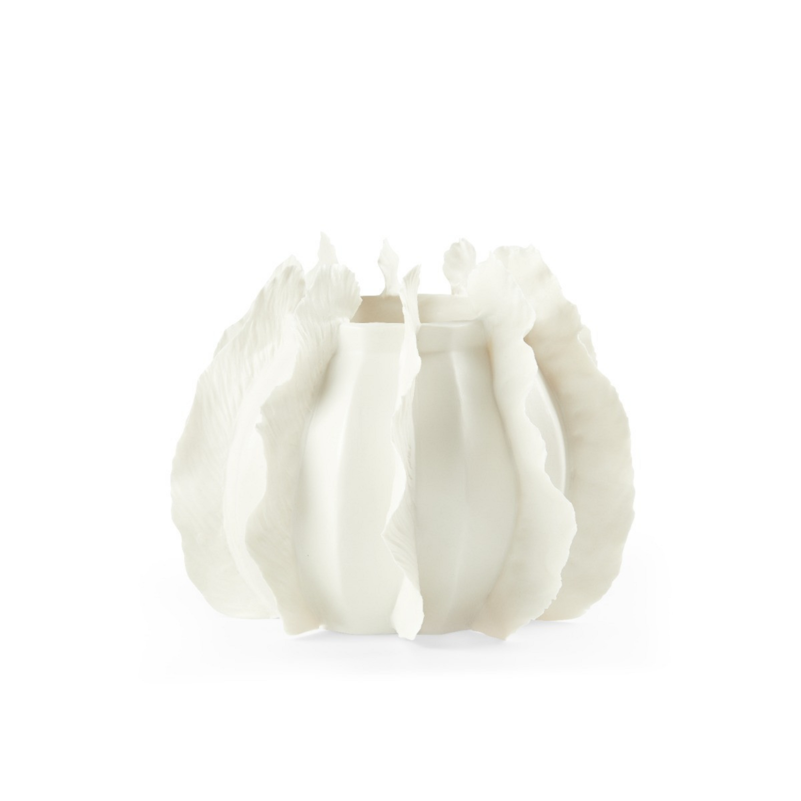 Villa & House Bungalow 5 Spring Flower Low Vase - Blanc de Chine