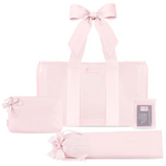 Case Mate Mahjong Jelly Tote Set Ballet Pink Bow