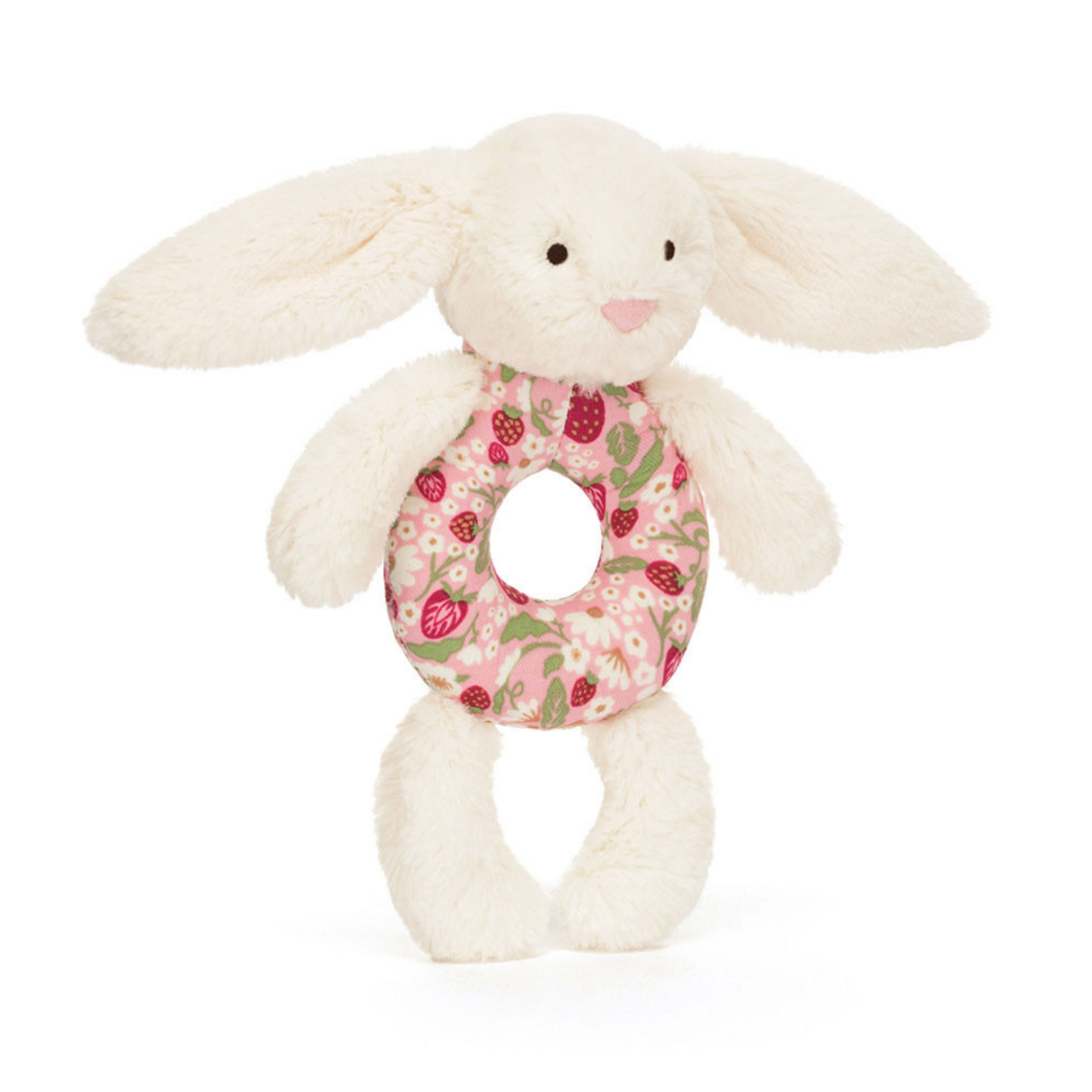 JellyCat Jellycat Blossom Cream Bunny Berry Ring Rattle