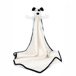 JellyCat Jellycat Bashful Black & Cream Puppy Blankie