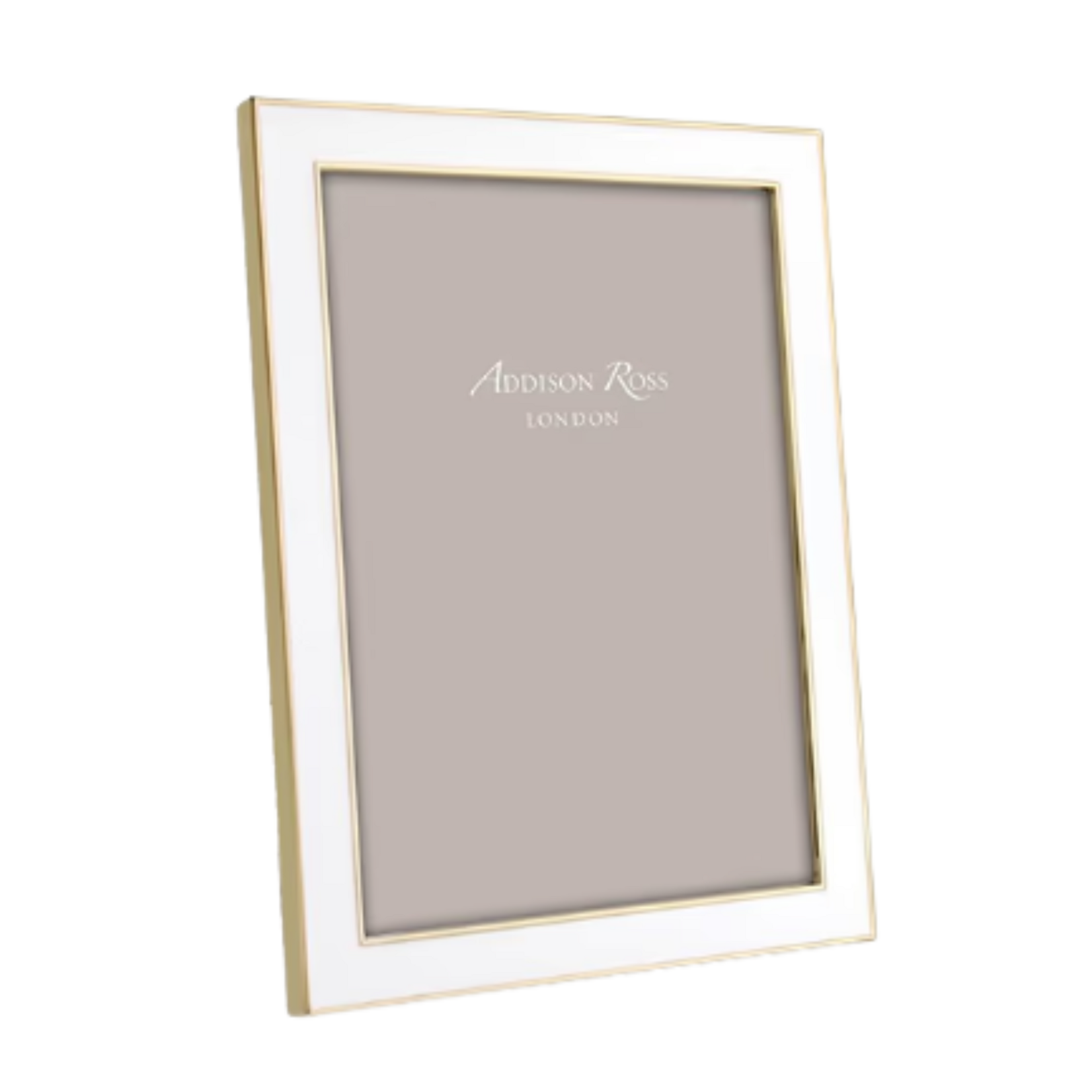 Addison Ross Addison Ross White Enamel & Gold Frame