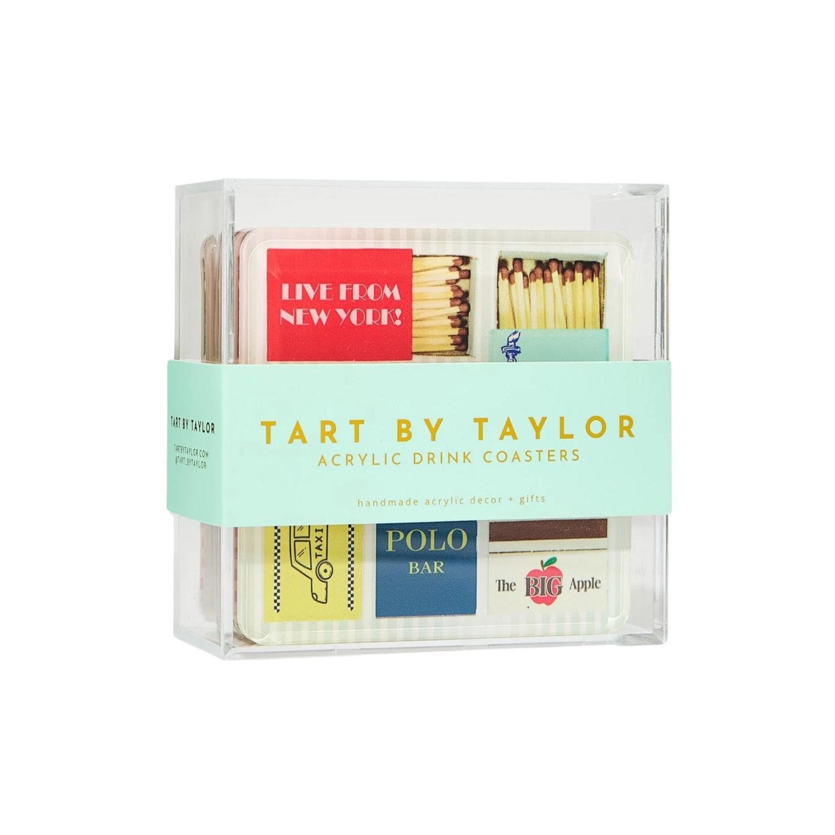 Tart by Taylor Matchbook Coasters Set of 4