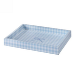 Addison Ross Addison Ross Small Gingham Tray Blue
