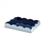 Addison Ross Small Lacquered Scallop Two-Tone Tray