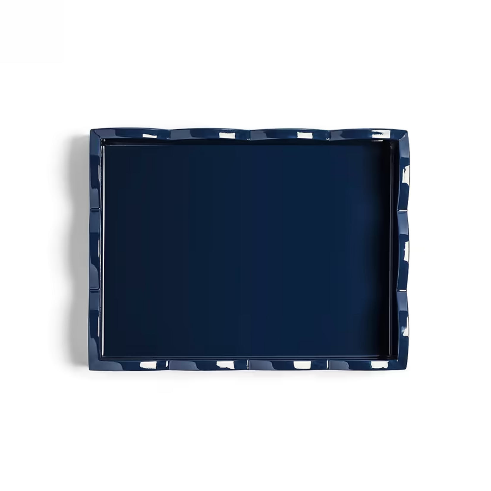 Addison Ross Small Lacquered Scallop Two-Tone Tray
