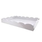 Addison Ross Large Lacquered Scallop Ottoman Tray