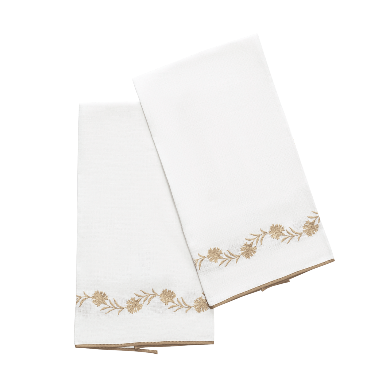 Matouk Matouk Daphne Guest Towel Set of Two - Linen