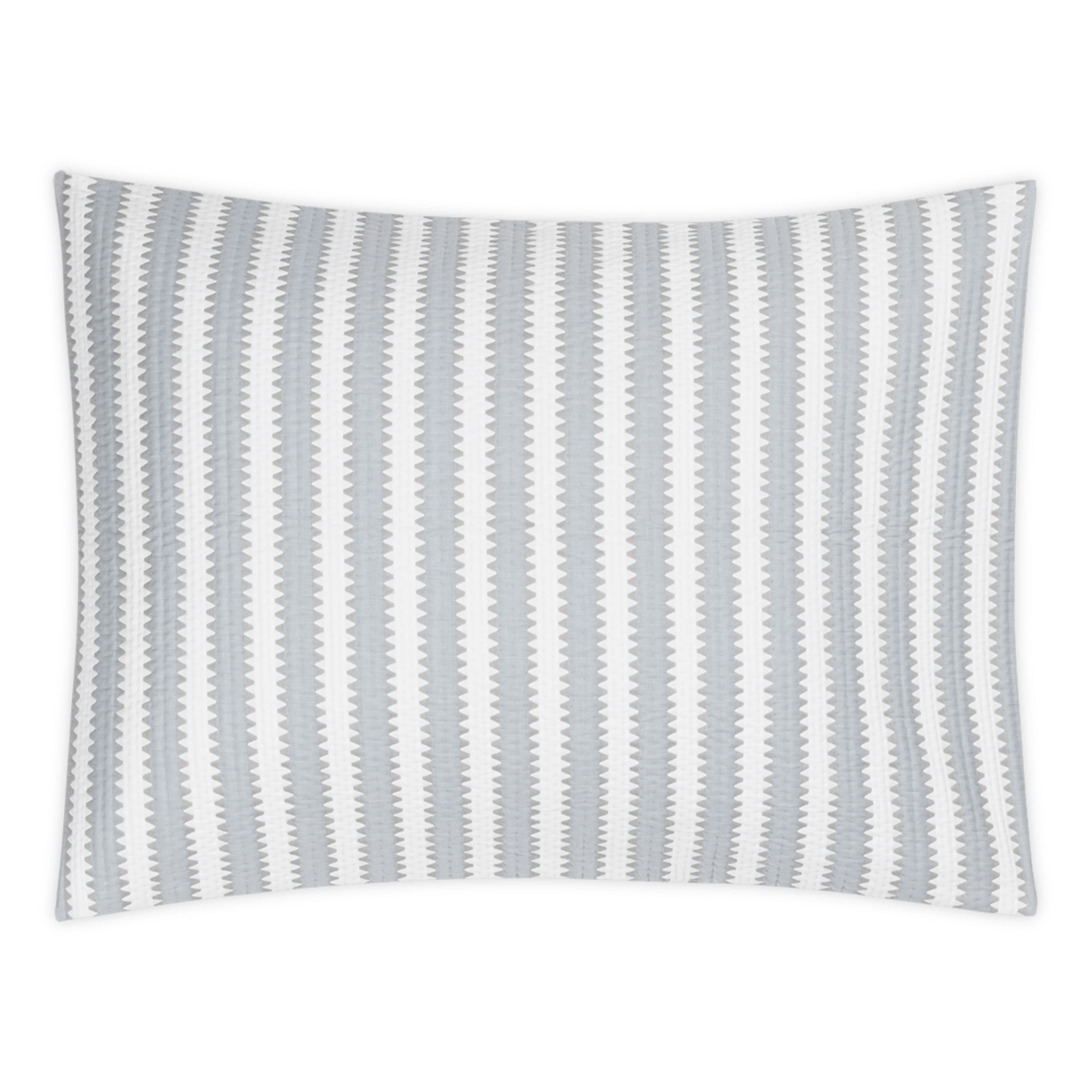 Matouk Matouk Apollo Stripe Matelasse King Sham Knife Edge - Dove