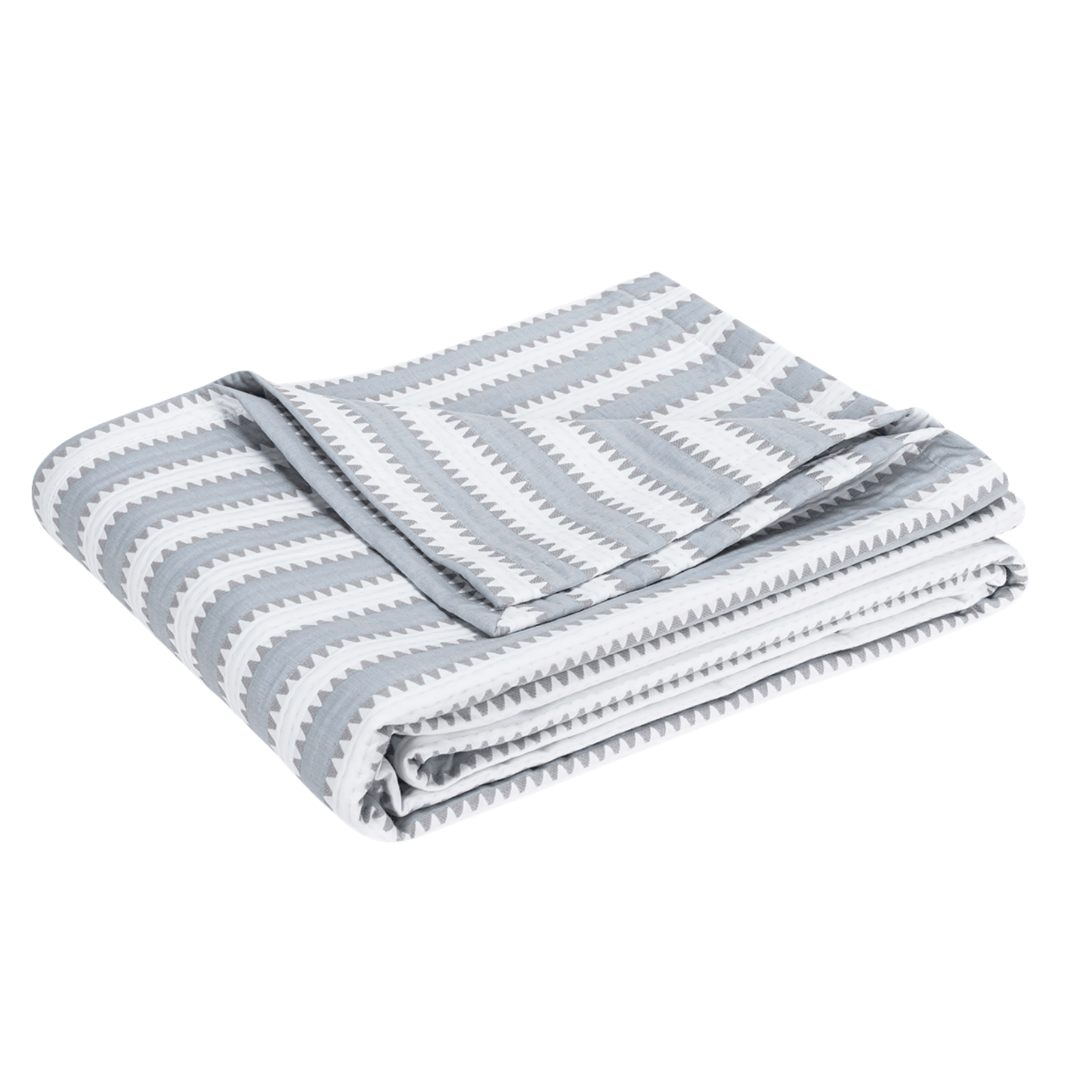 Matouk Matouk Apollo Stripe Matelasse Coverlet King - Dove