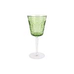 Vietri Barocco Mint Green Wine Glass