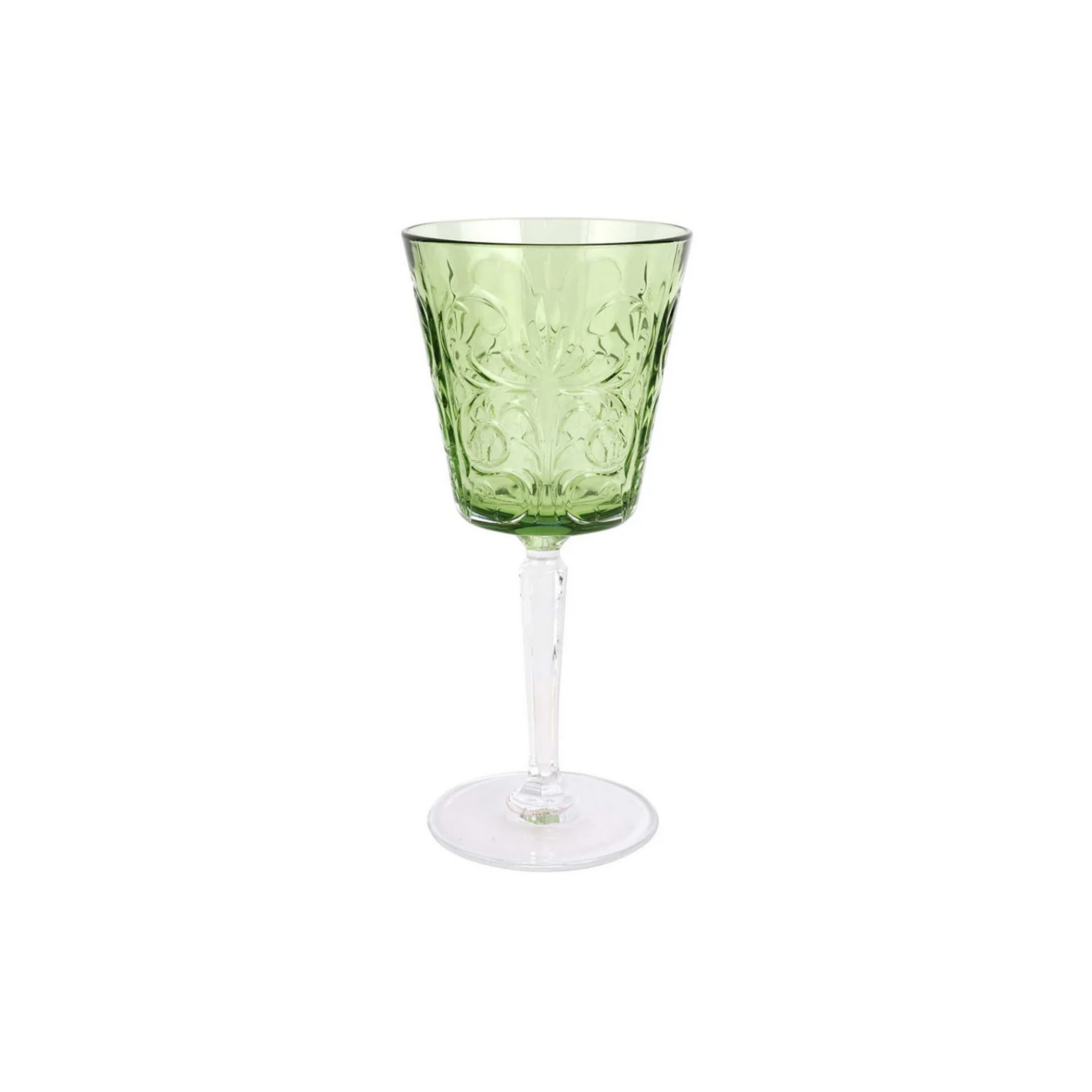 Vietri Barocco Mint Green Wine Glass