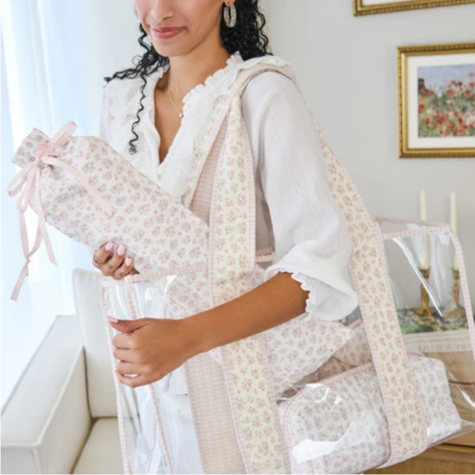 Case Mate Mahjong Jelly Tote Quilted Ditsy Floral