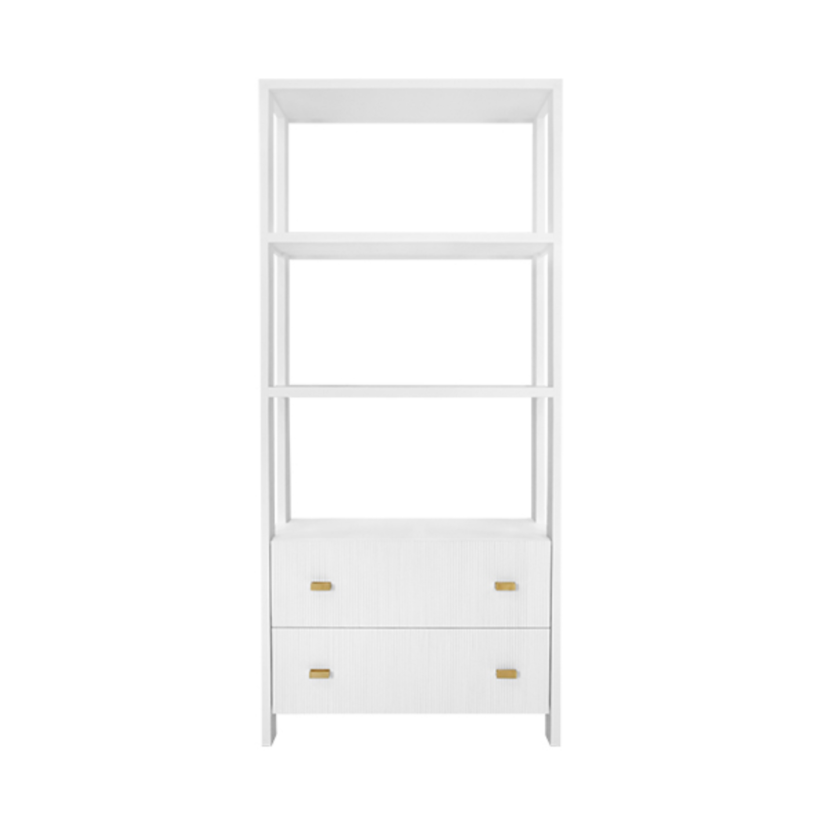 Worlds Away Davie Etagere White