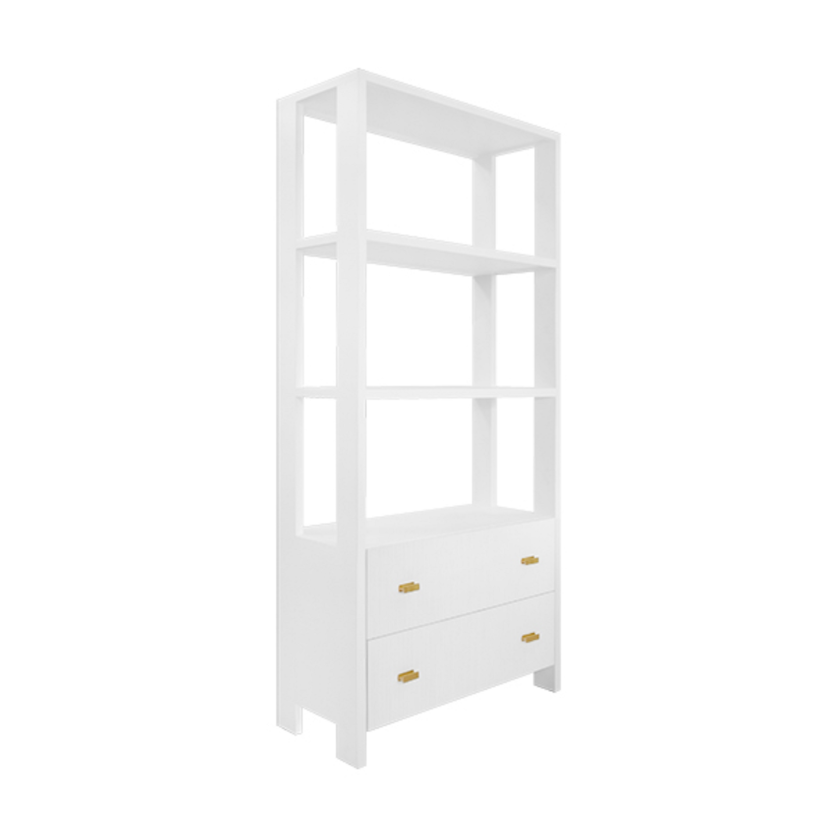 Worlds Away Davie Etagere White