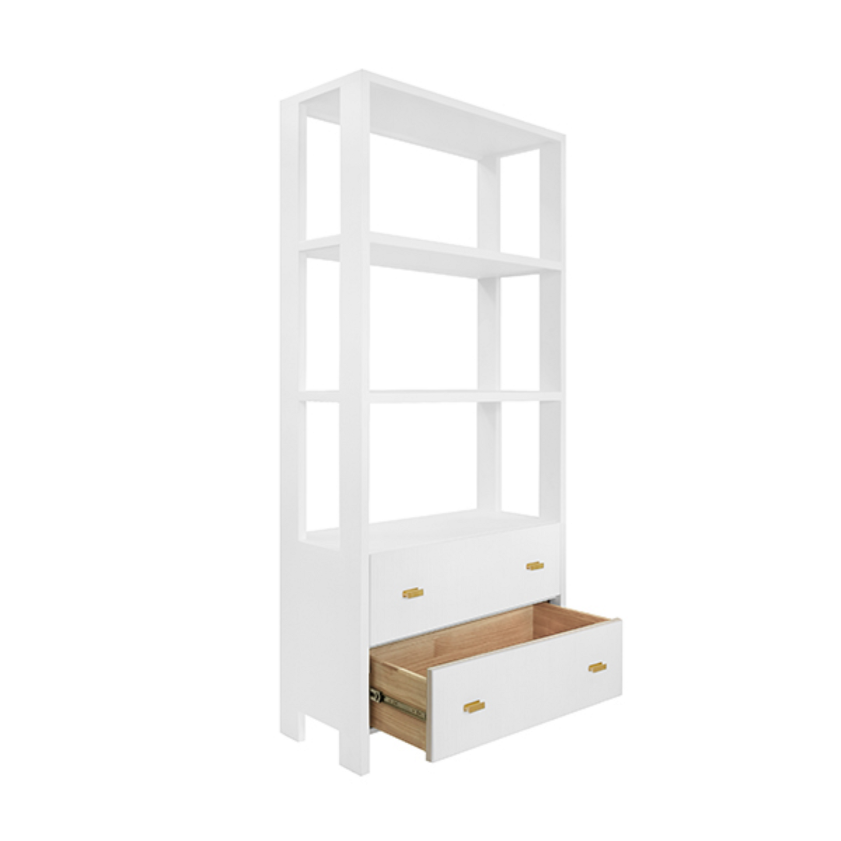 Worlds Away Davie Etagere White
