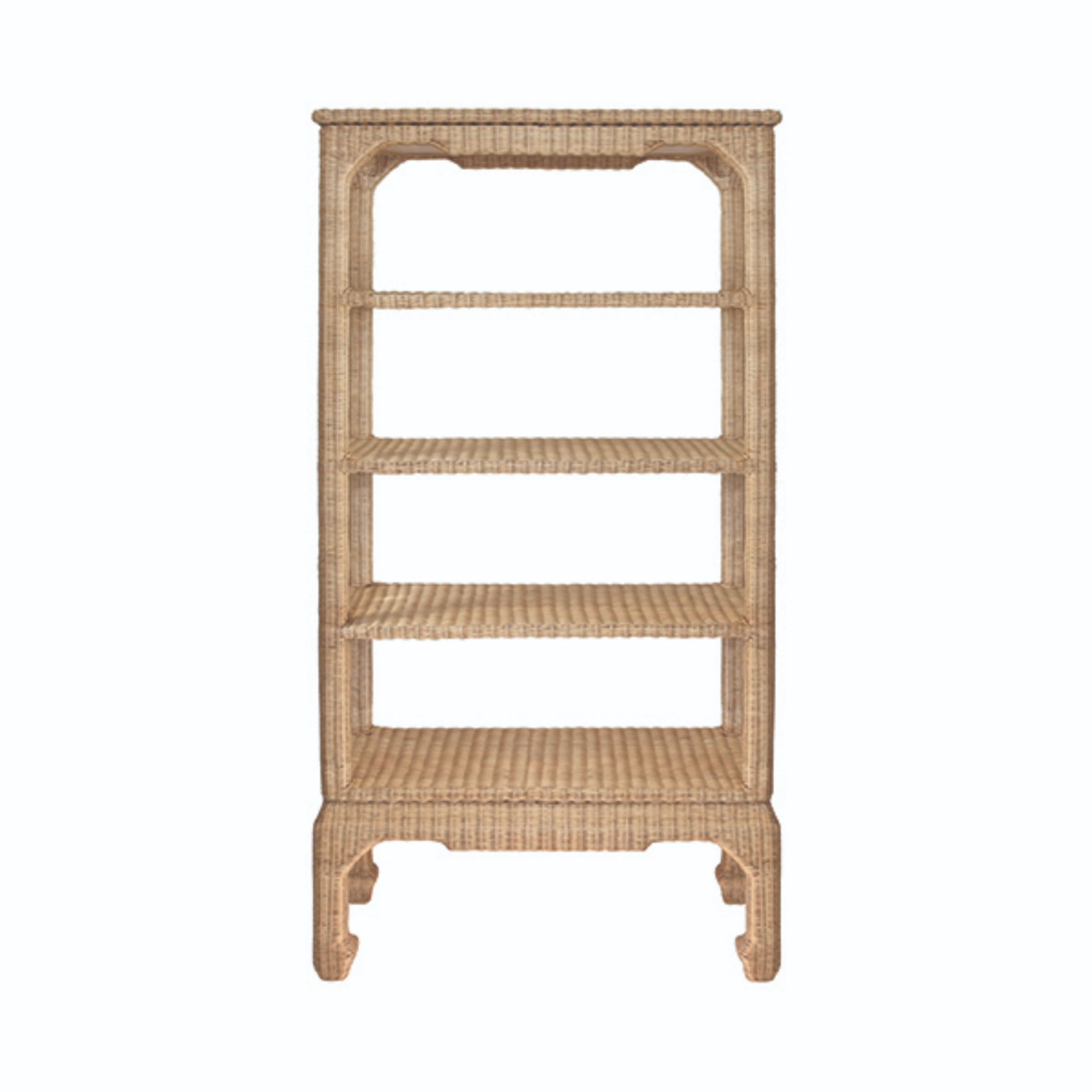 Cavalier Etagere - Woven Rattan