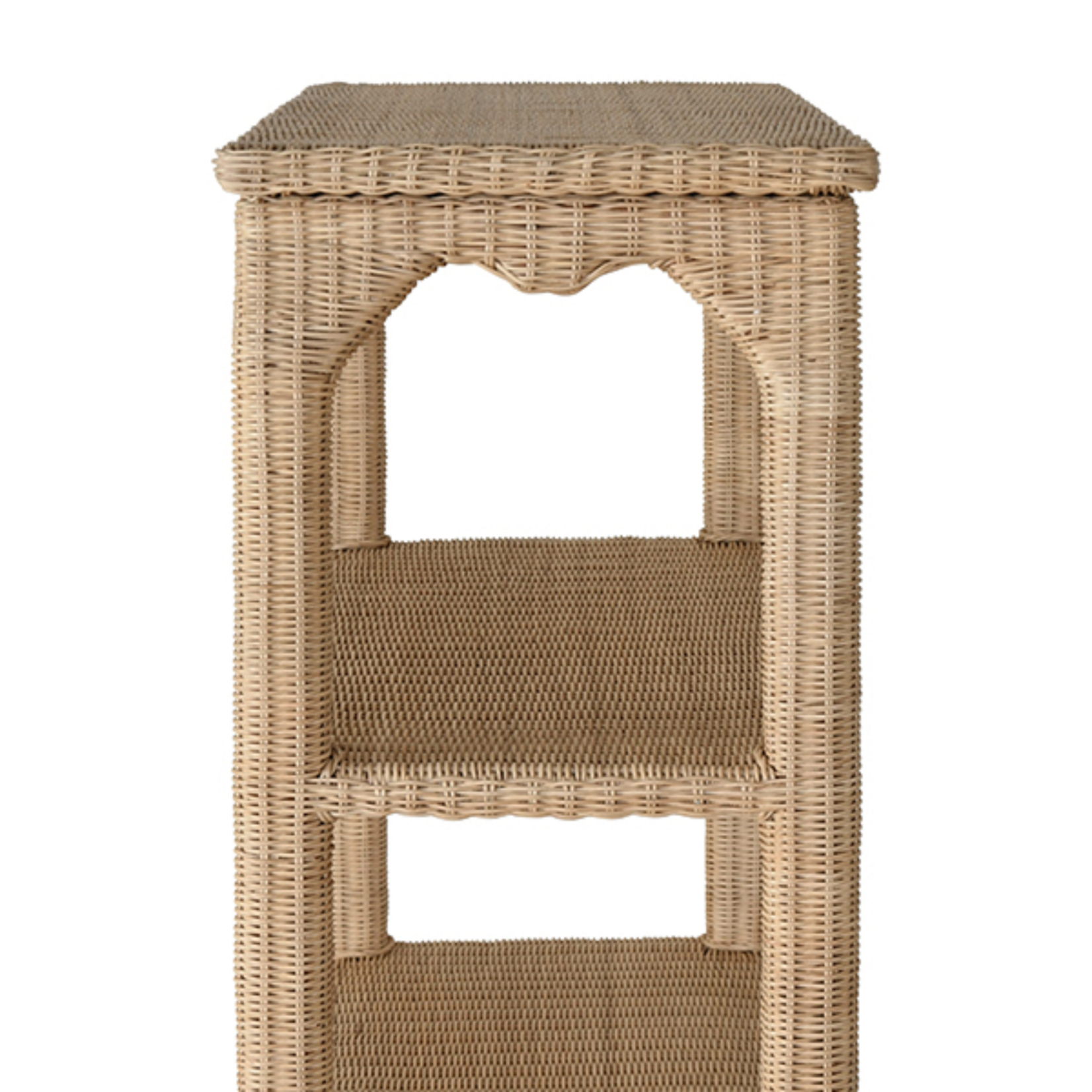 Cavalier Etagere - Woven Rattan