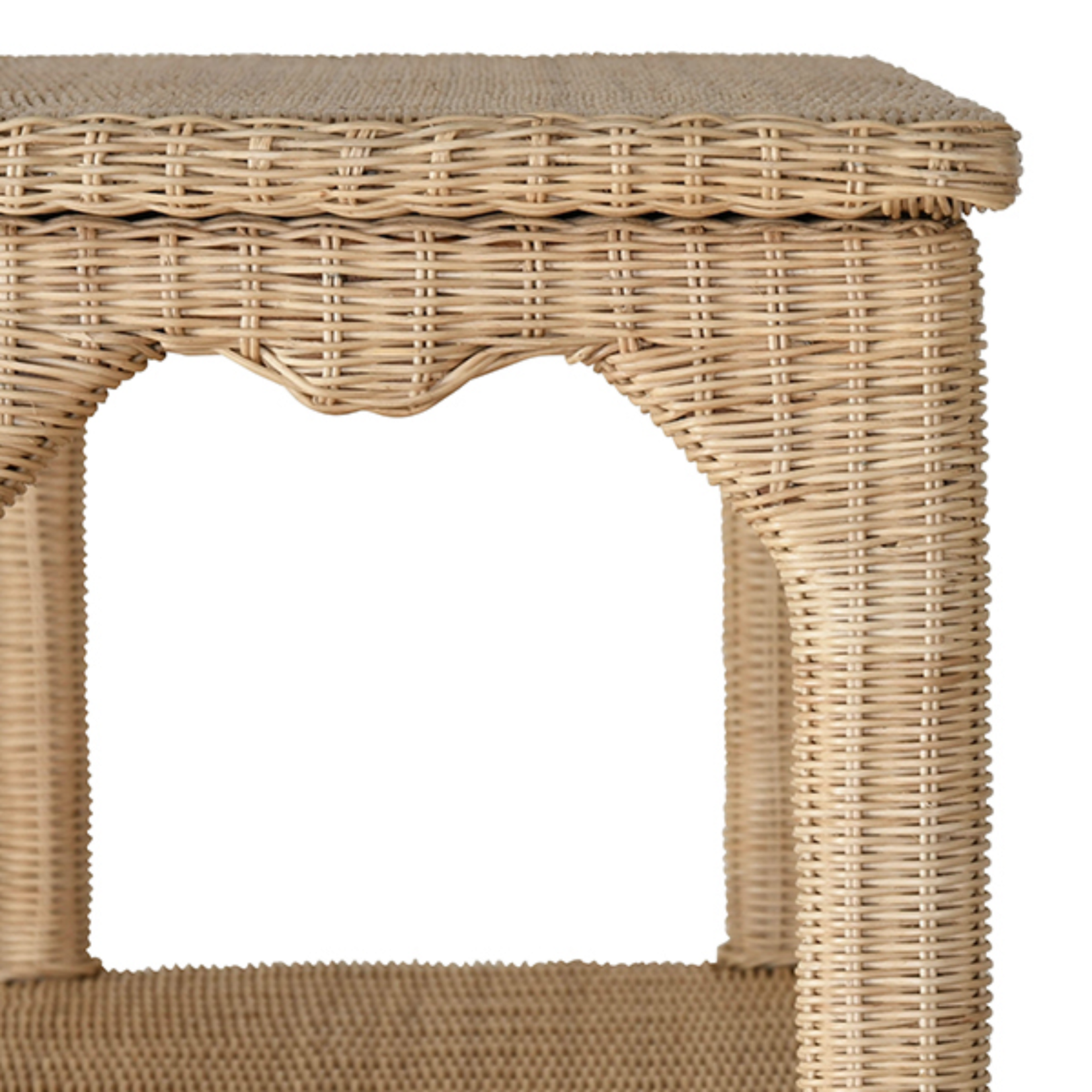 Cavalier Etagere - Woven Rattan