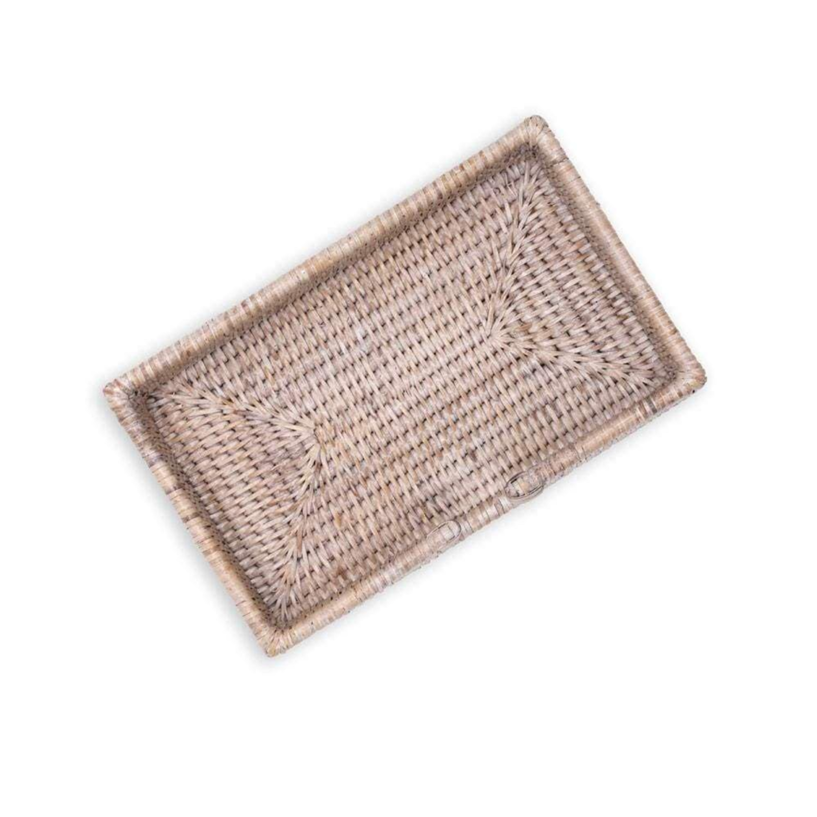 Rattan Guest Towel Holder White