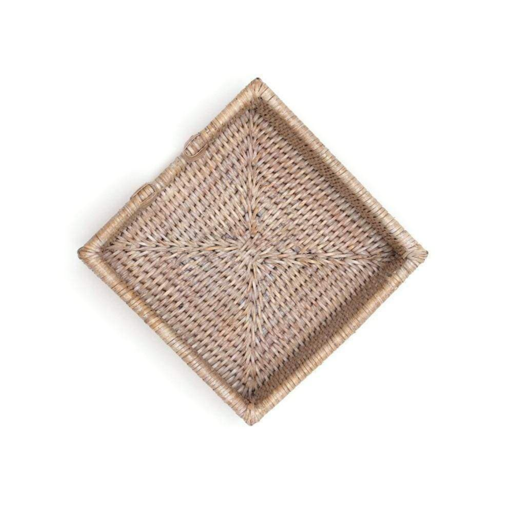 Bleached Rattan Cocktail Napkin Holder White