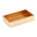 Caspari Lacquer Guest Towel Holder - Gold Leaf