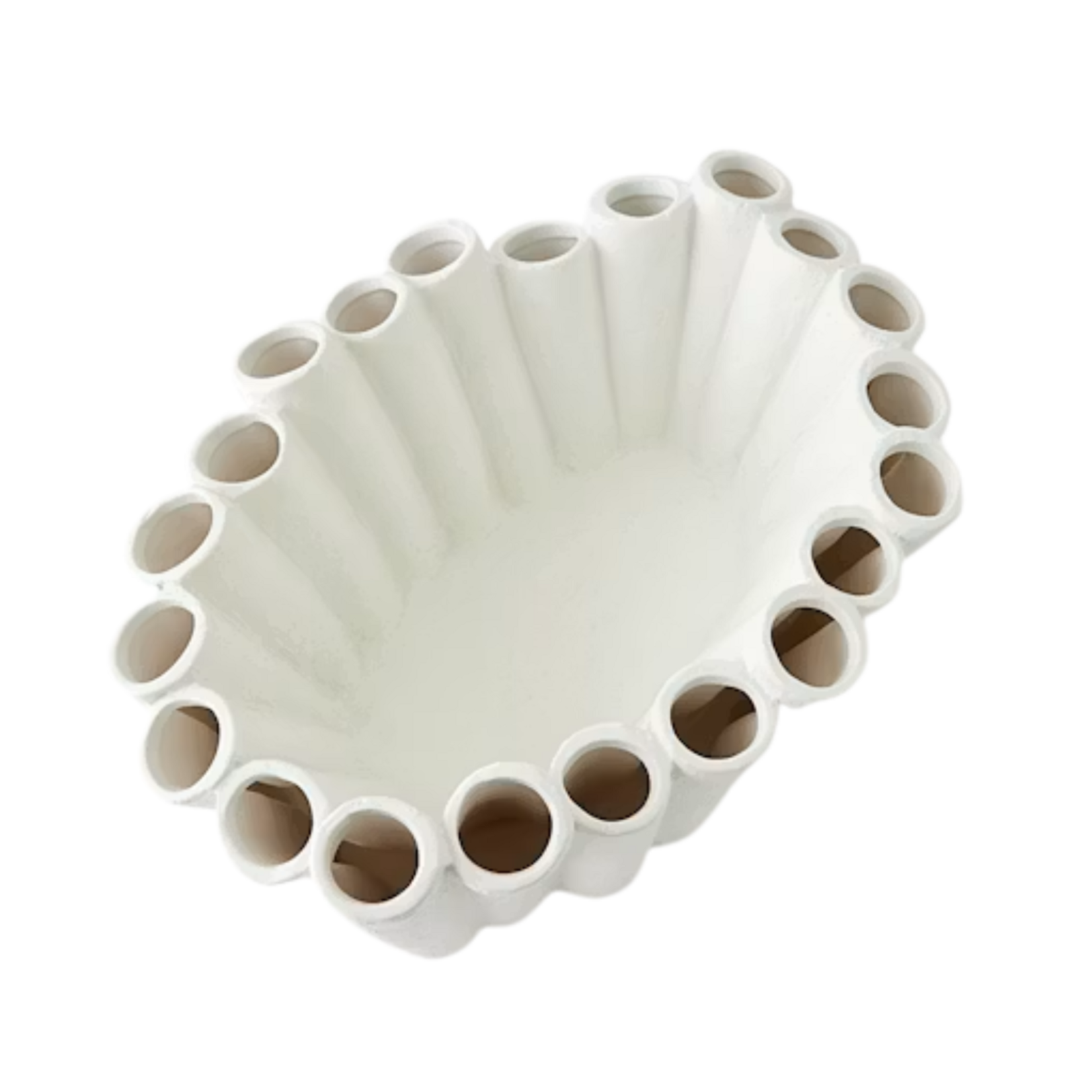 Global Views Stix Bowl Matte White