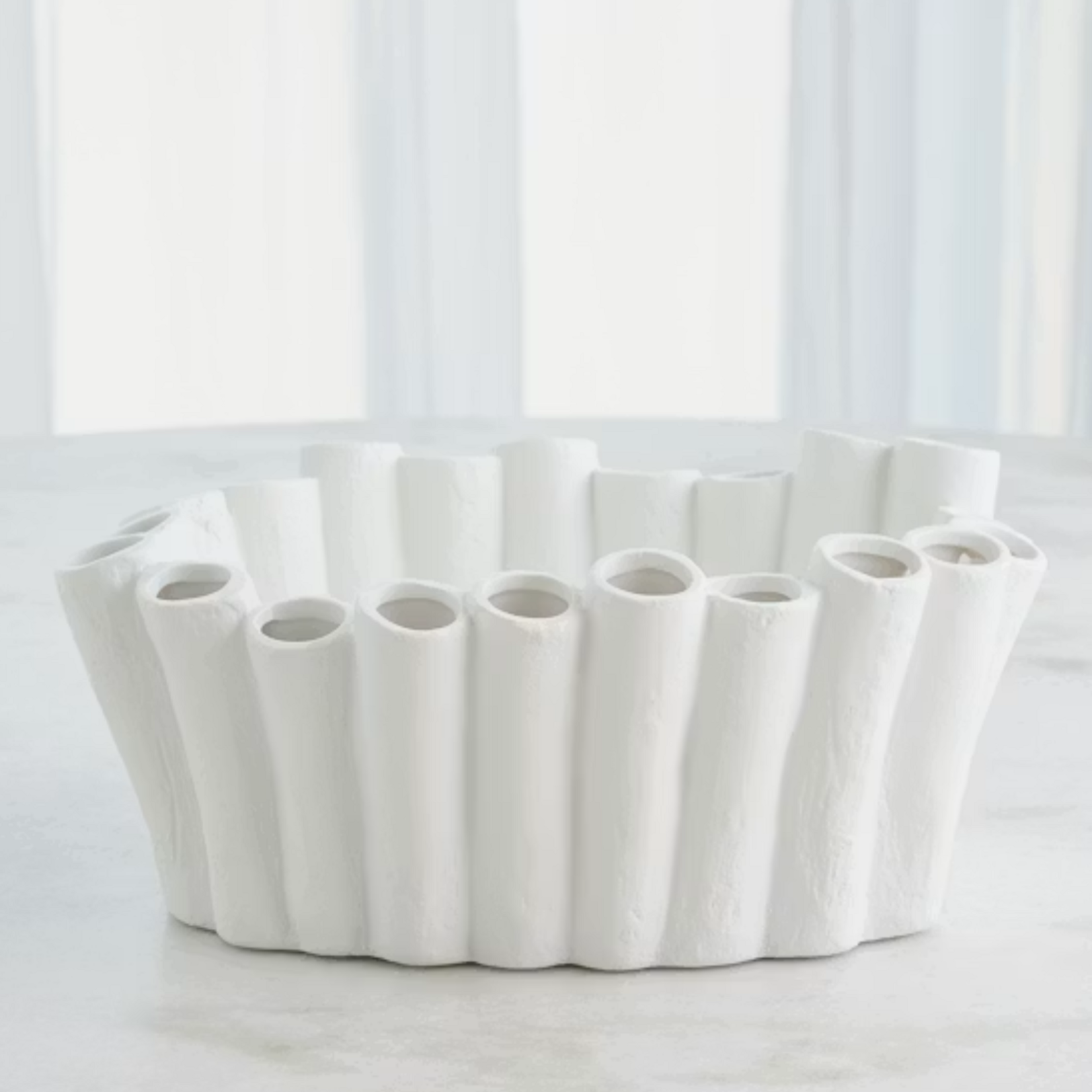 Global Views Stix Bowl Matte White