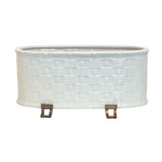 Port 68 Sanibel Cream Oval Planter