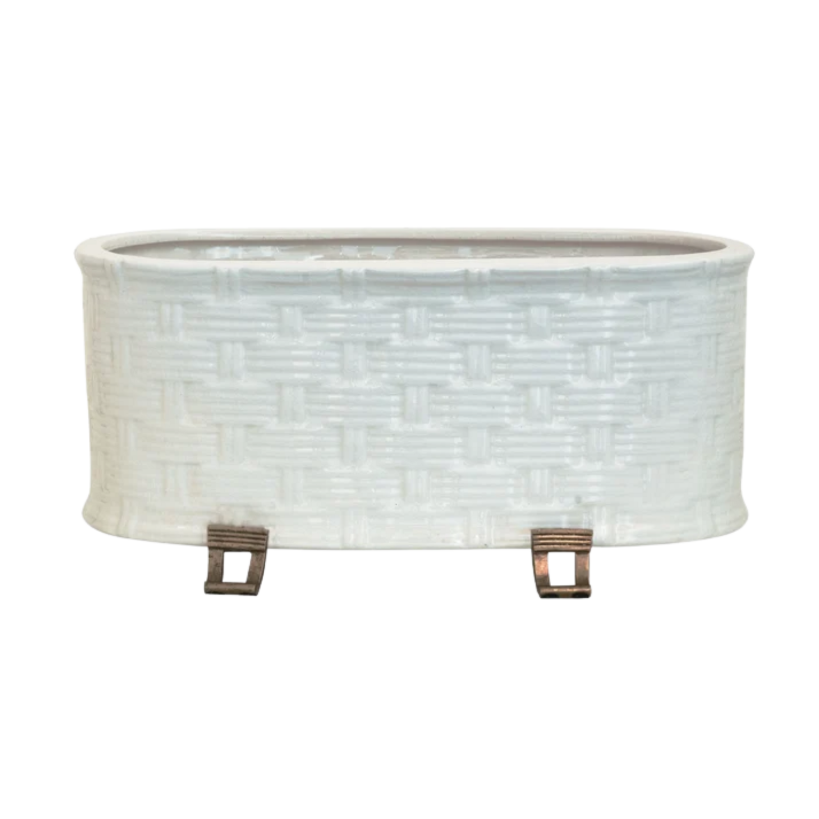 Port 68 Sanibel Cream Oval Planter