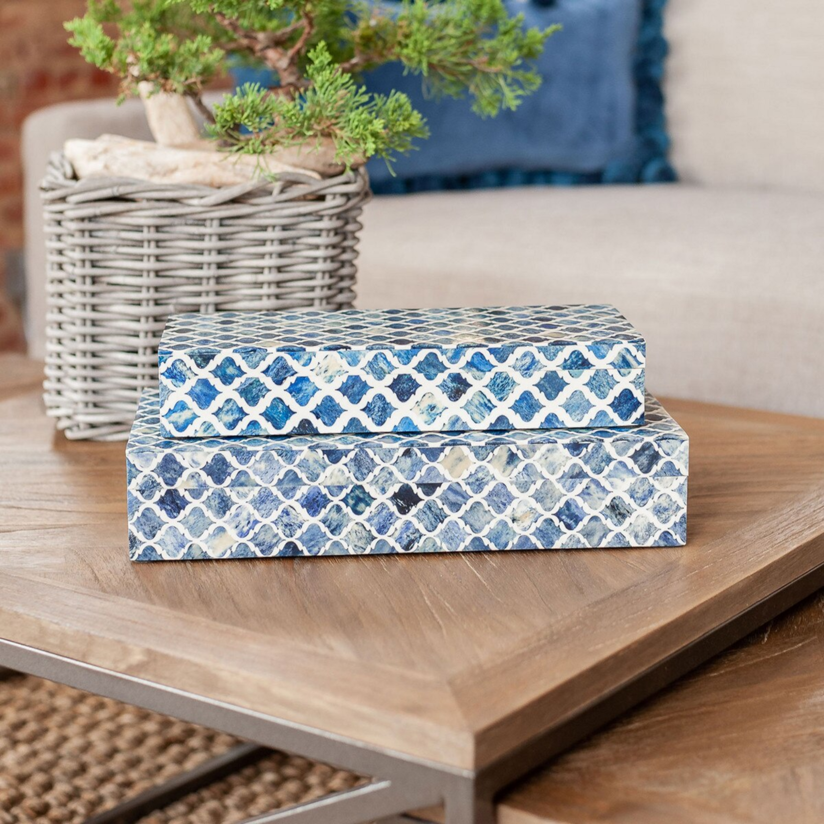 Rhea Decorative Box Blue