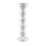 Addison Ross Tall White Bobbin Candlestick