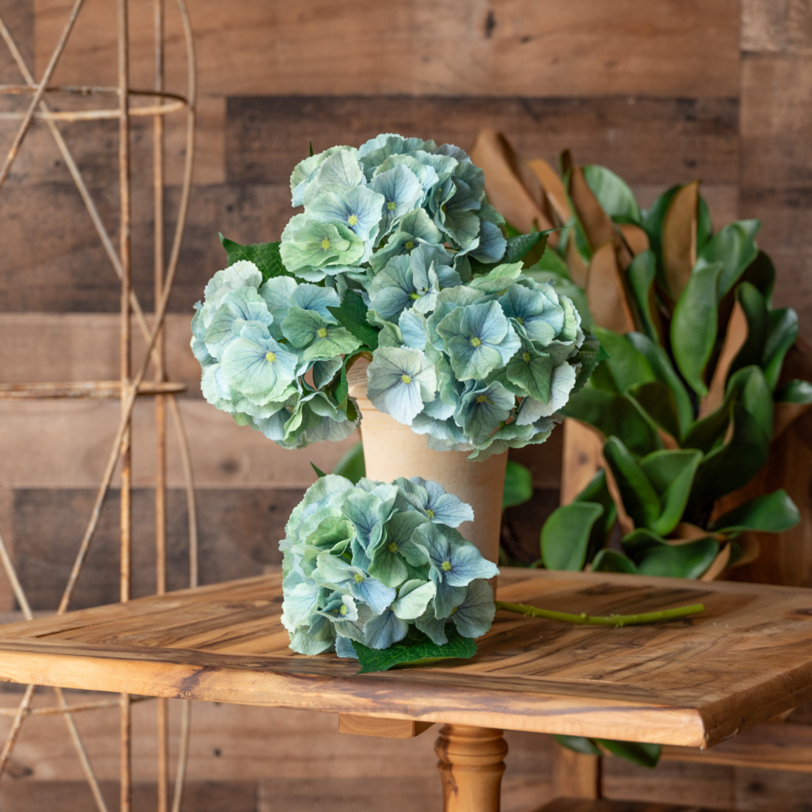 Real Touch Hydrangea - Green Mist