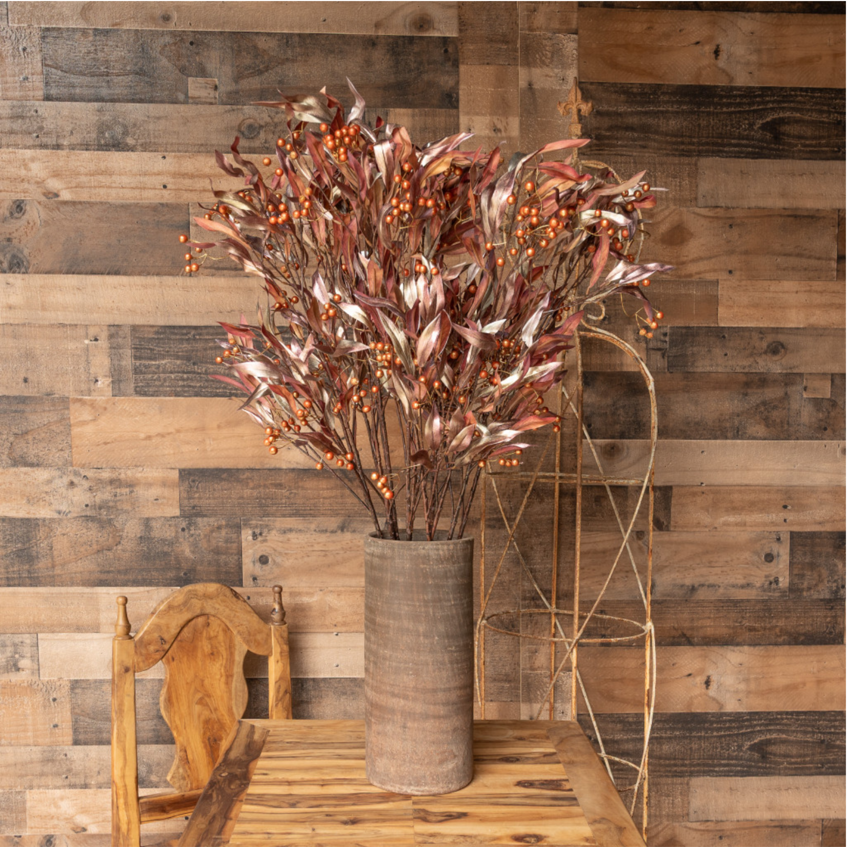 Ombre Berry Spray - Brown & Gold