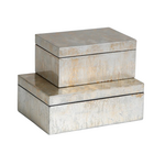 Silver Leaf Champagne Box