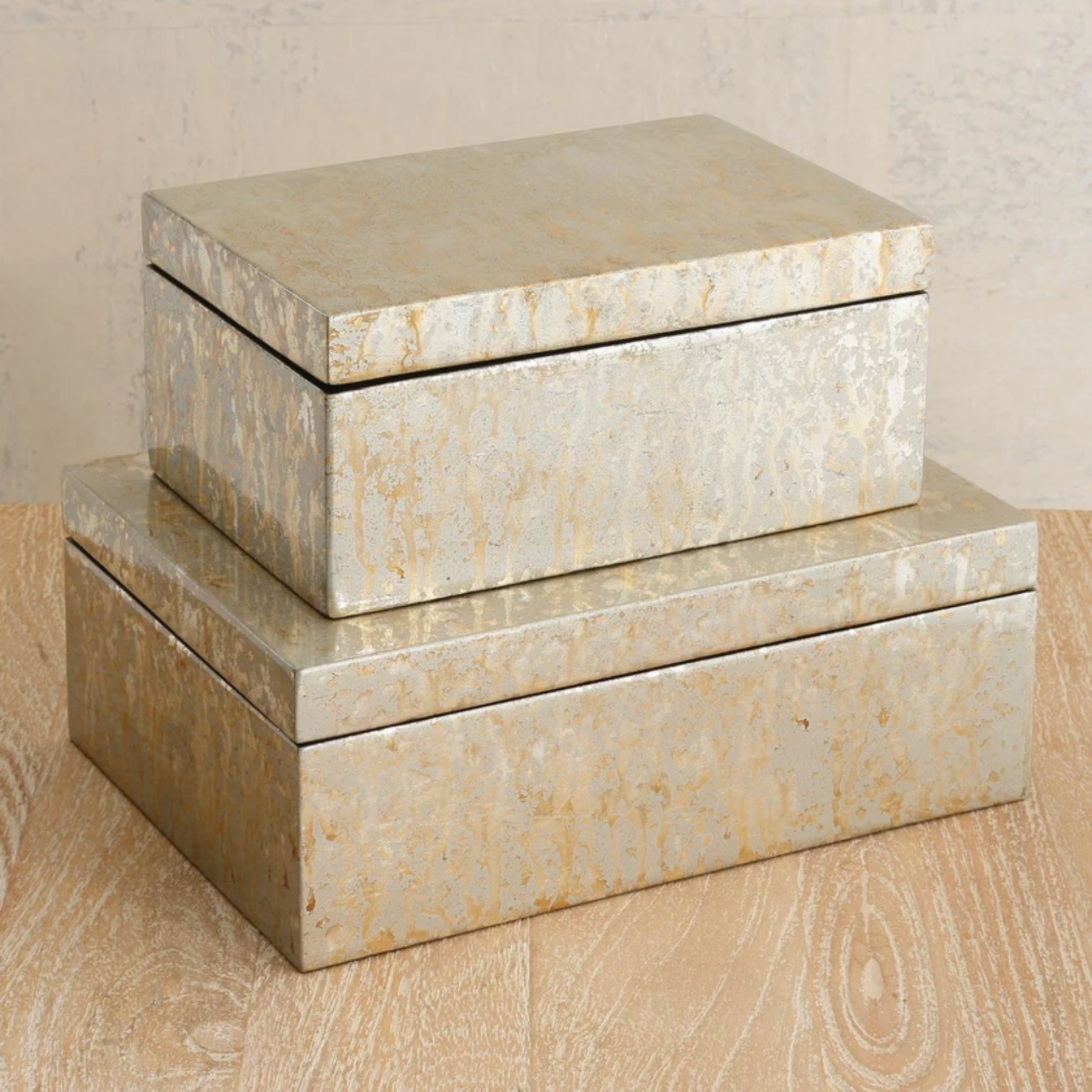 Silver Leaf Champagne Box