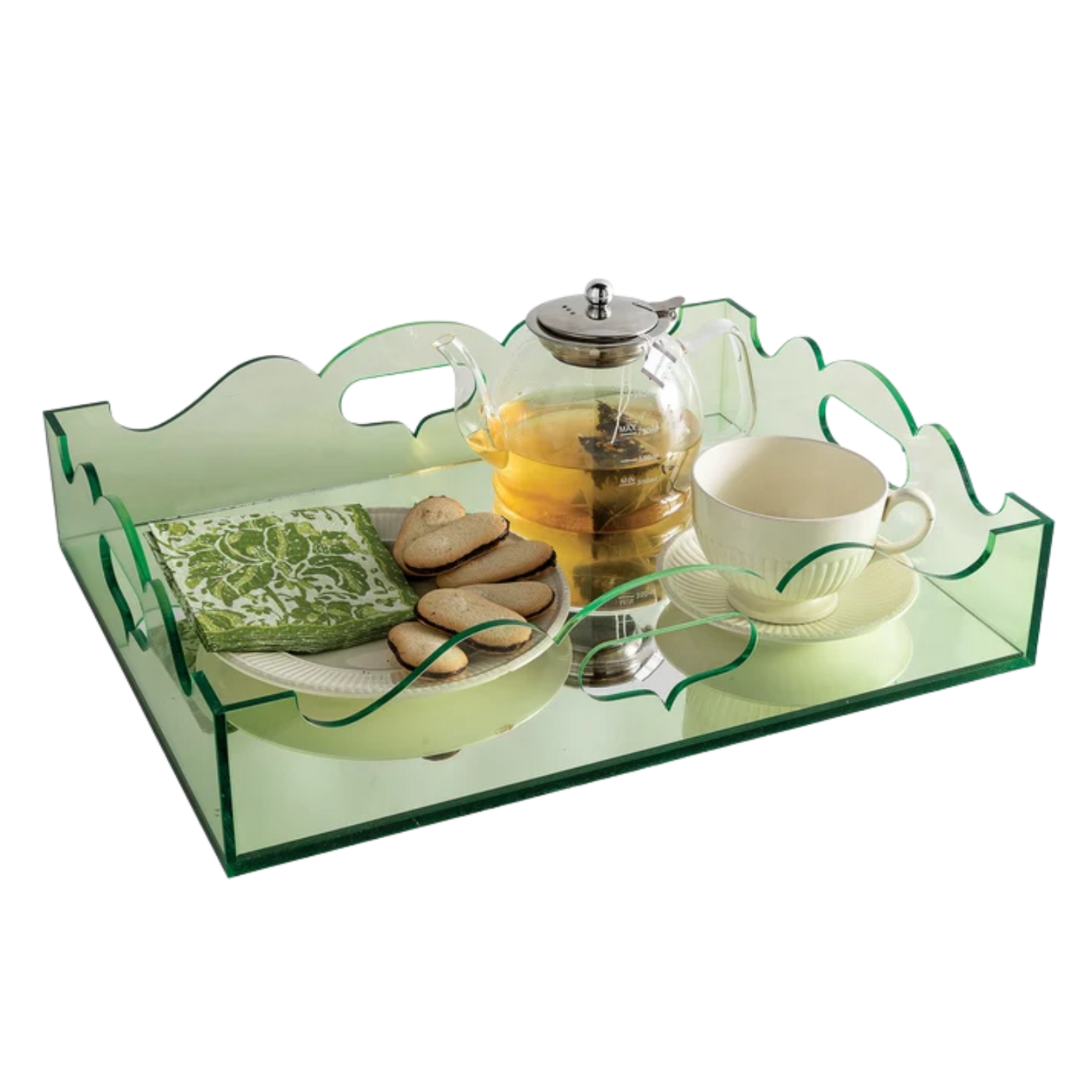 Port 68 Queen Anne Tray Green