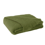 Fern Green  Brushed Mohair Throw