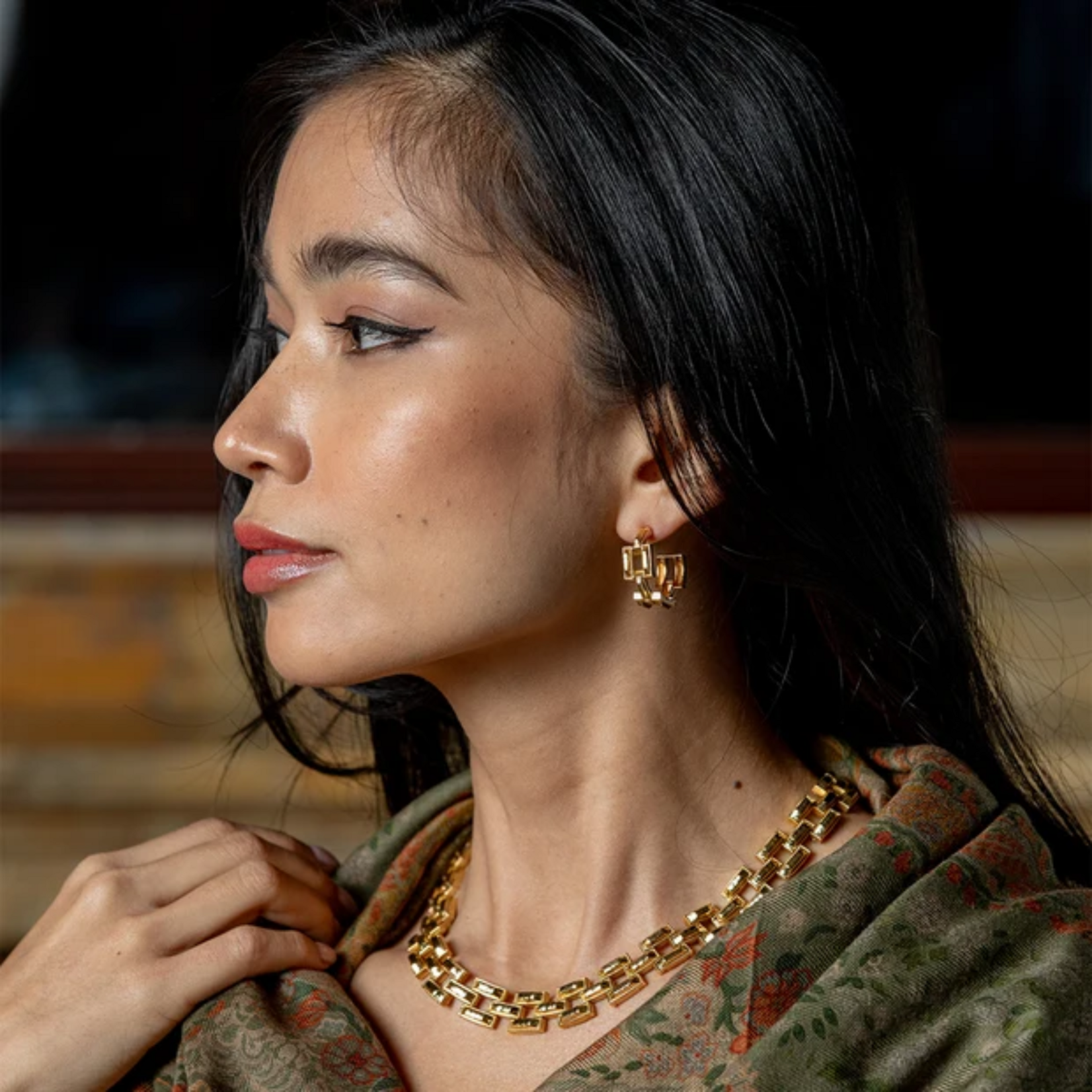 Juliska Capucine de Wulf Pathway Hoop Earring Gold